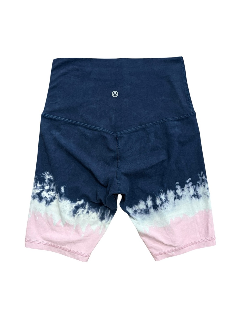 Lululemon Align High-Rise 8” Shorts Blue Pink Tie Dye Size 4 Nulu Running Gym - Picture 3 of 7